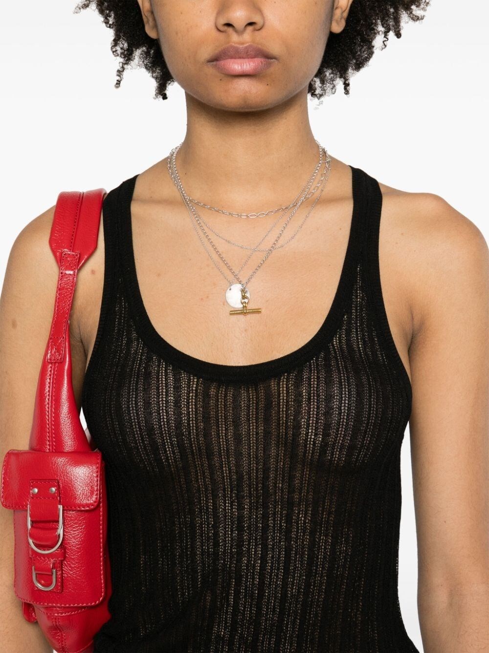 DORSIA OPEN-KNIT TOP