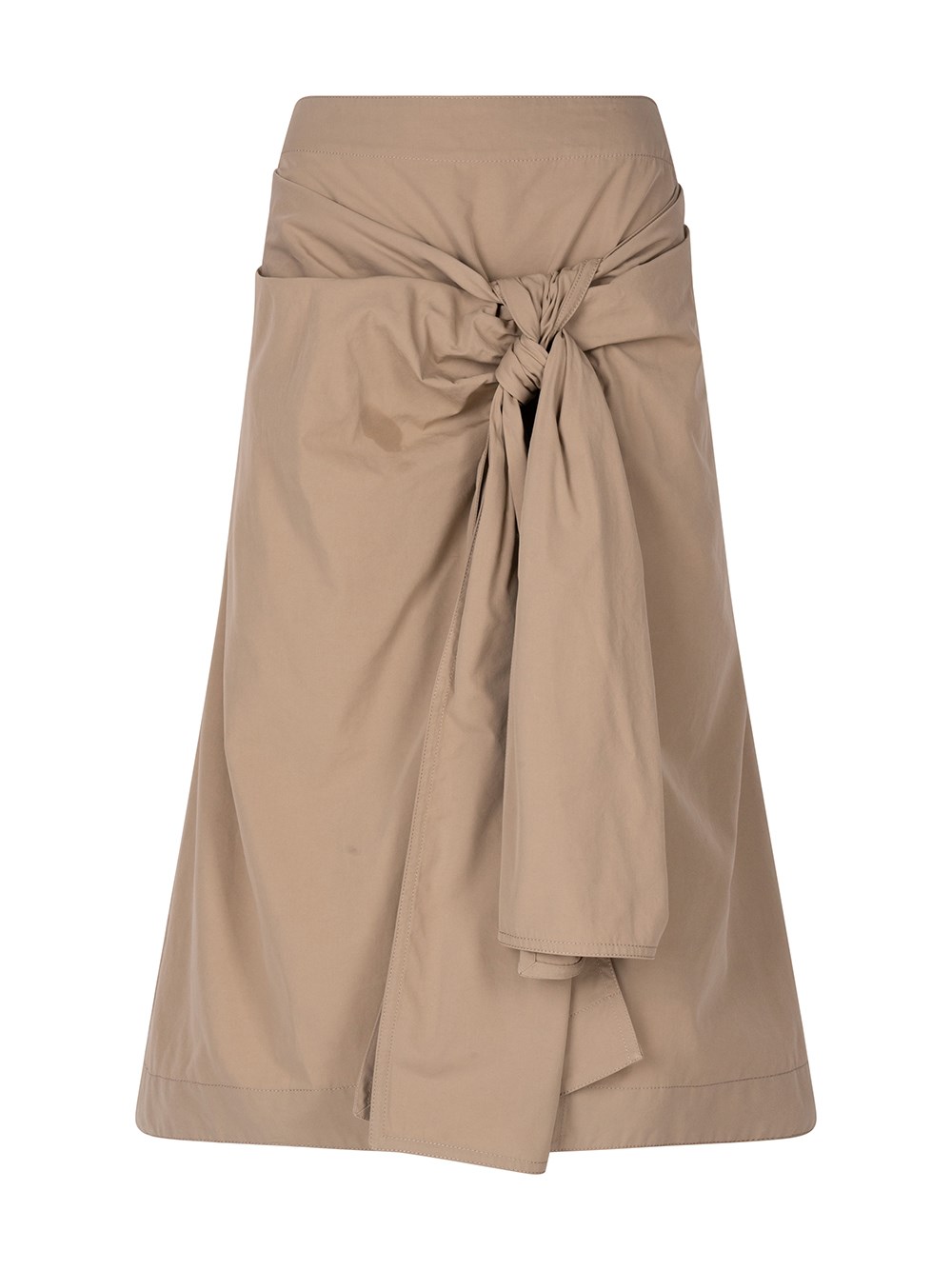 MIDI SKIRT WITH KNOTTED DETAIL 