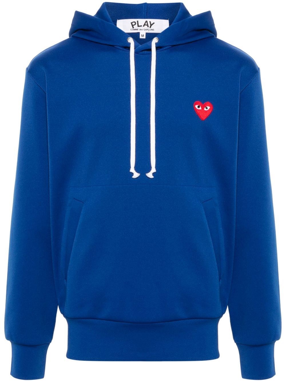 Shop Comme Des Garçons Play Logo Heart Sweater In Blue