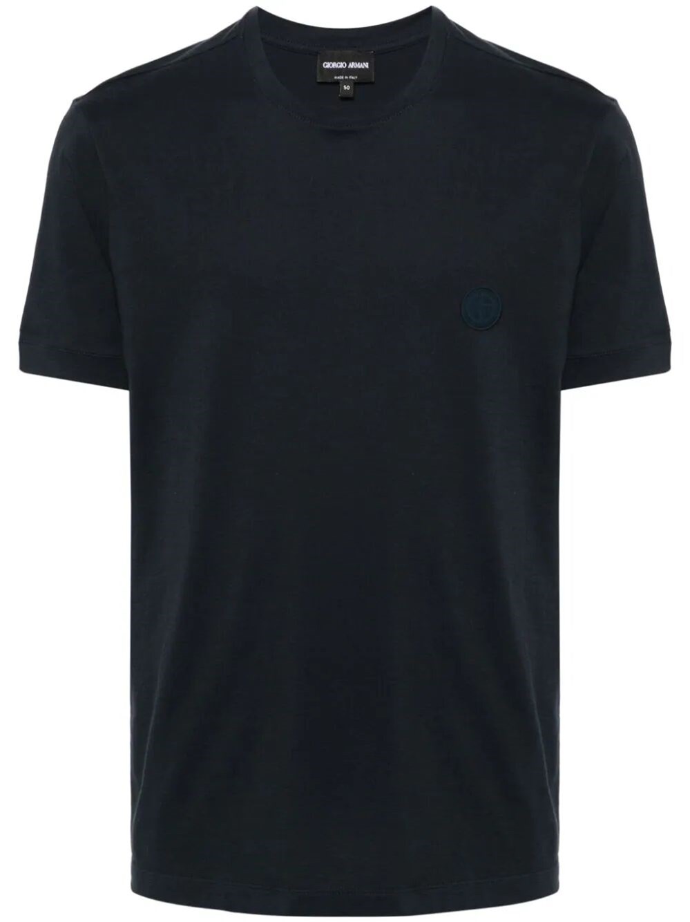 Shop Giorgio Armani Jersey T-shirt In Black