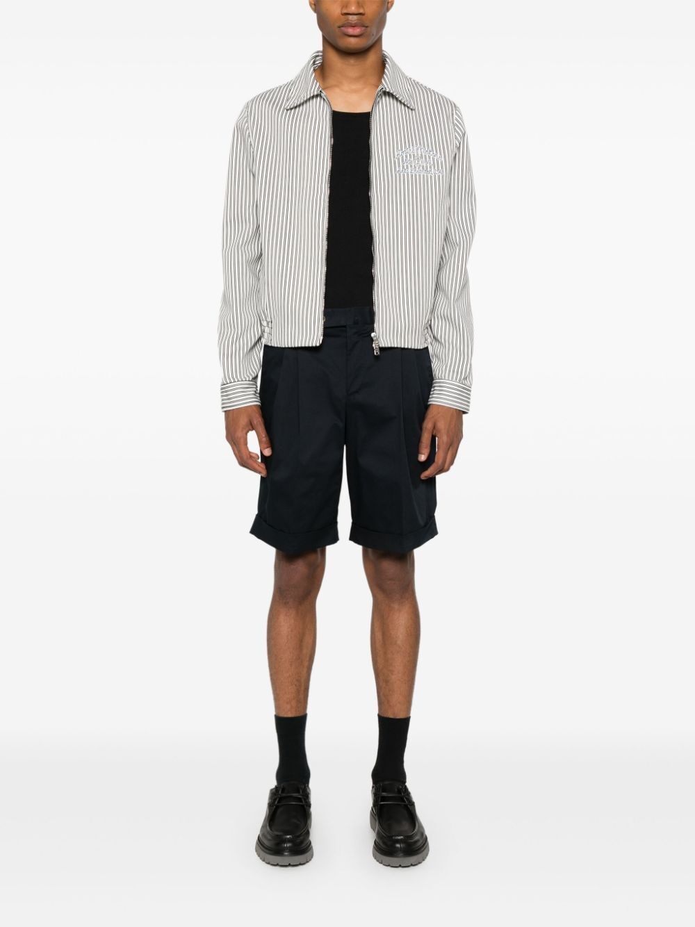 DARTED CHINO SHORTS