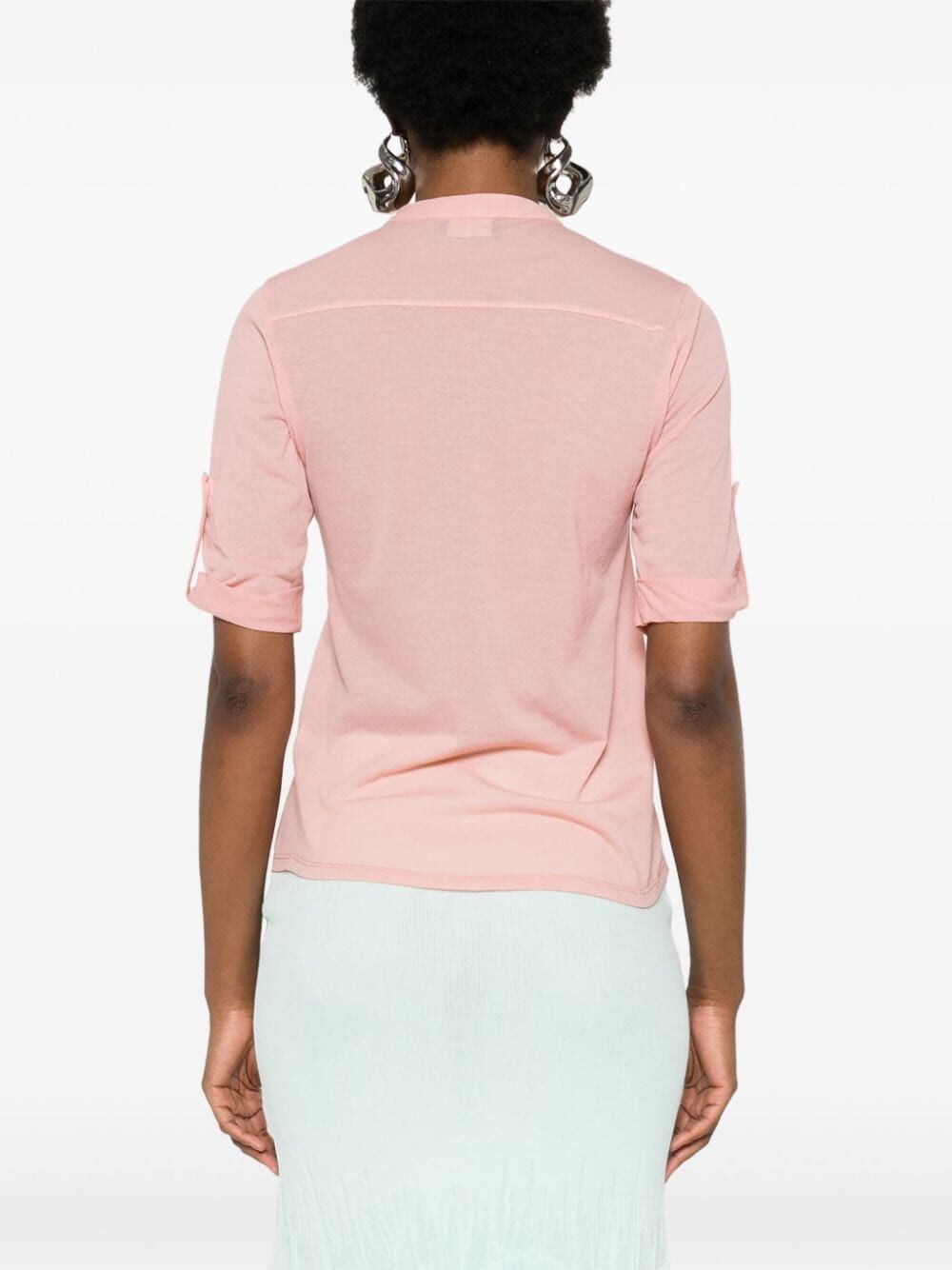 SEMI-SHEER CREPE TOP