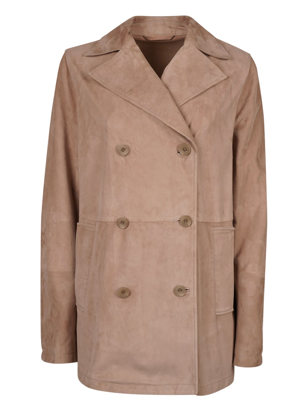 DOUBLE BREASTED SUEDE JACKET