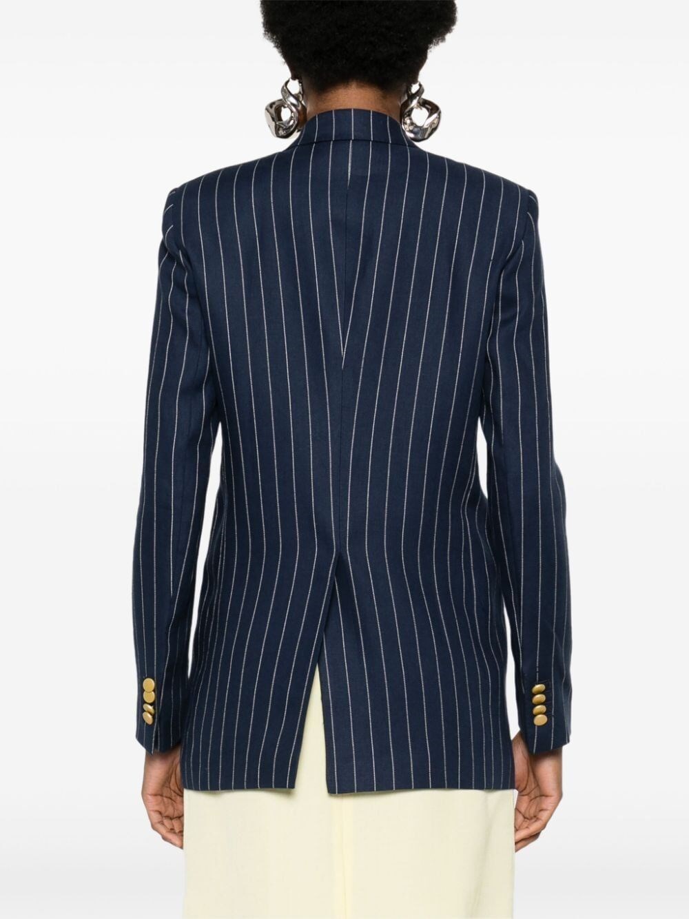 JASMINE PINSTRIPED DOUBLE BREASTED BLAZER
