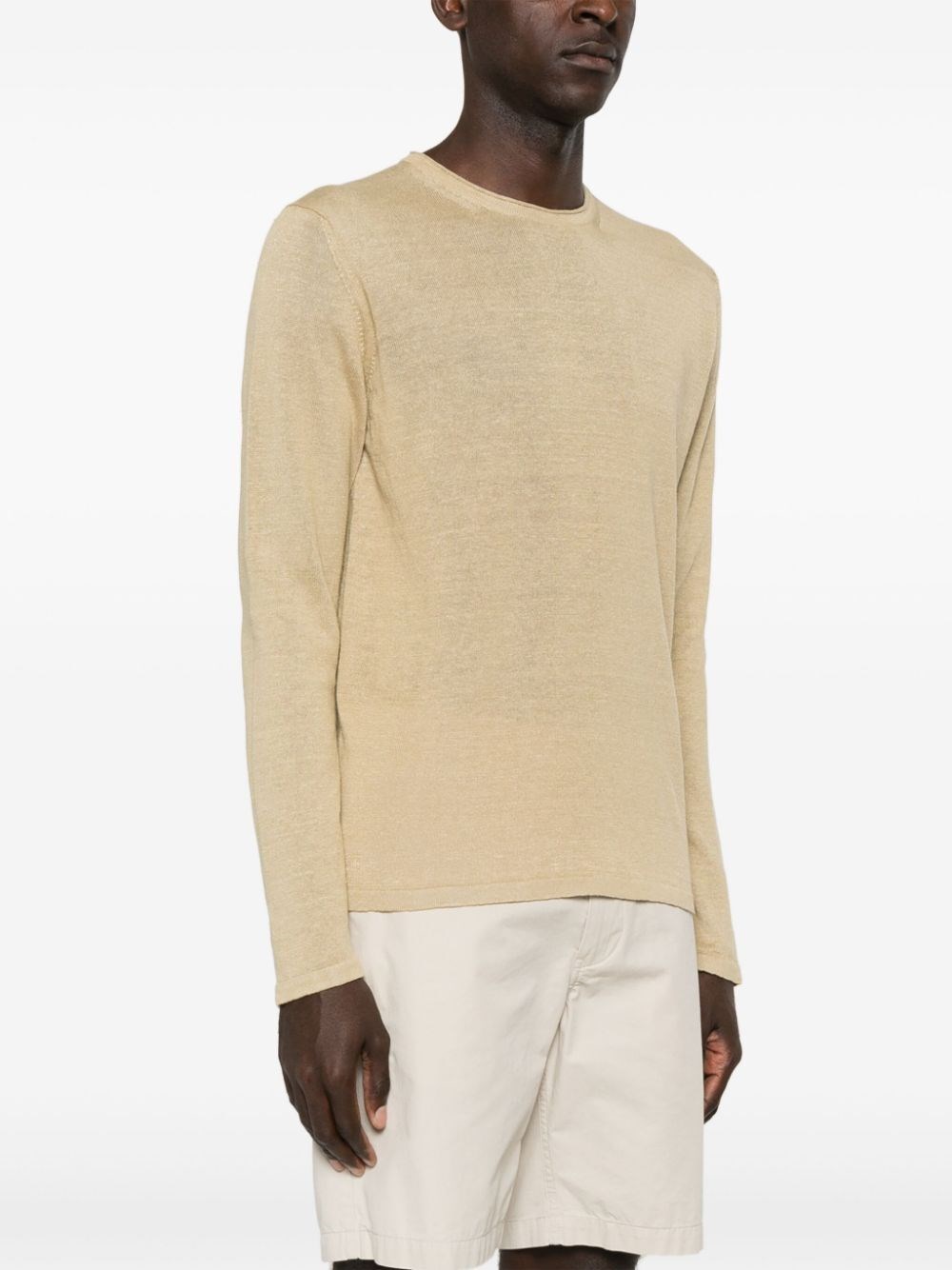 LONG-SLEEVED LINEN JUMPER