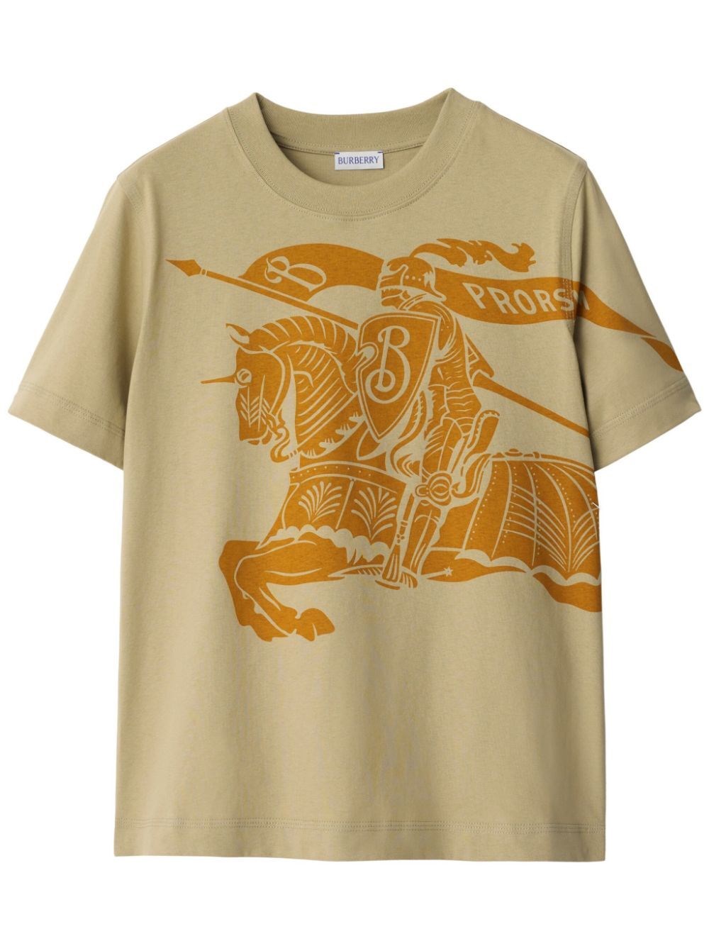 Shop Burberry Ekd Printed T-shirt In Nude & Neutrals