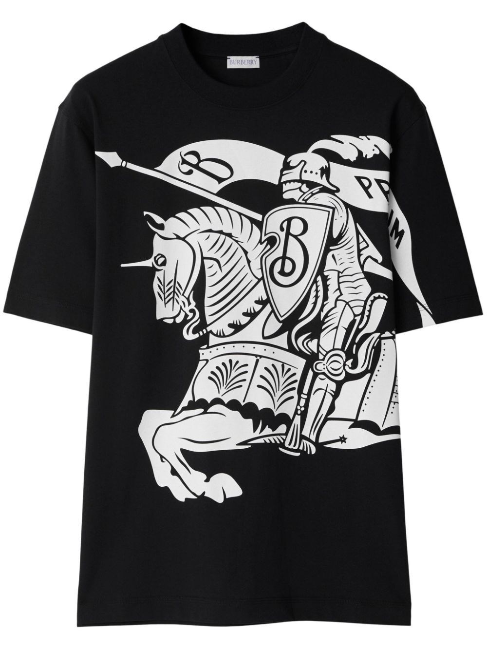 Shop Burberry Ekd Printed T-shirt In Black