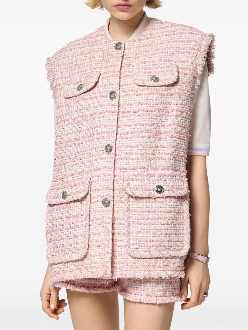 OVERSIZED TWEED VEST