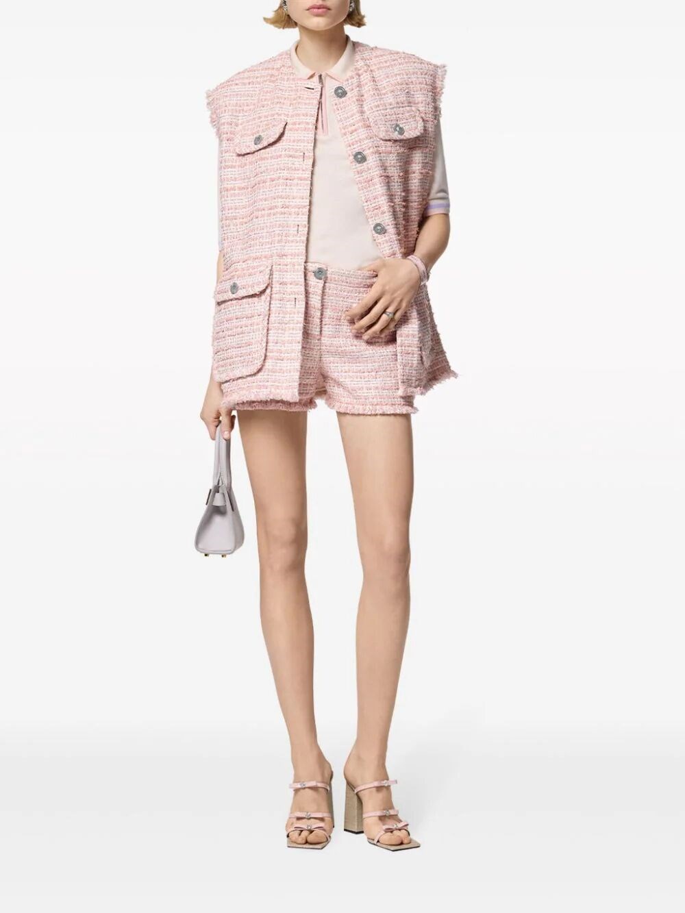 OVERSIZED TWEED VEST