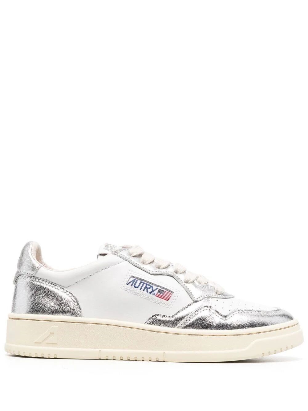 Shop Autry Medalist Low Bicolor Sneakers In White
