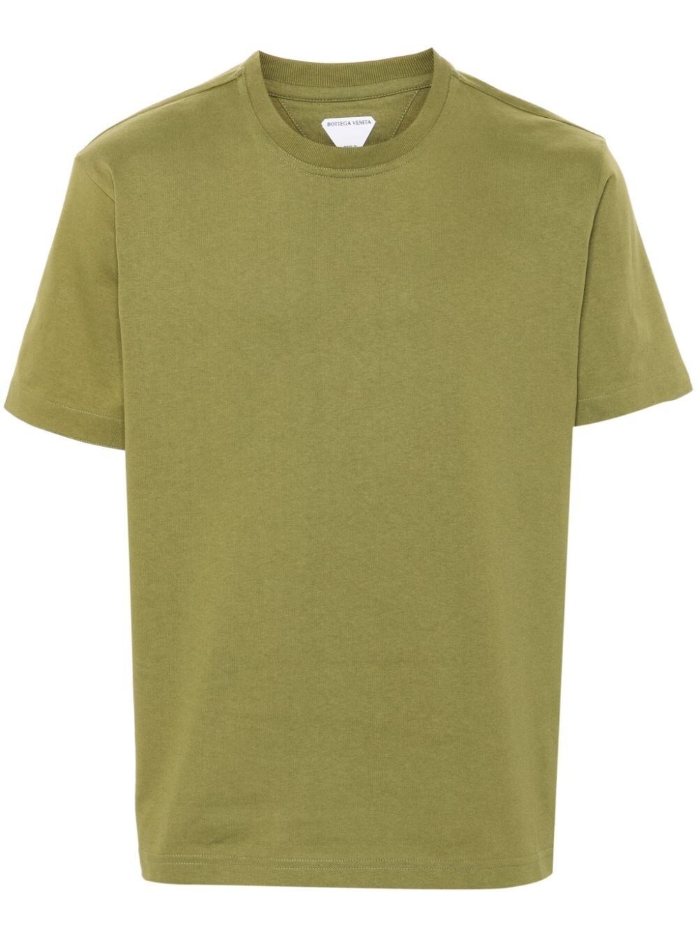 Bottega Veneta Crew-neck Cotton T-shirt In Green