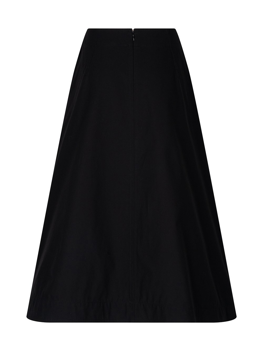 FLARED COTTON MIDI SKIRT