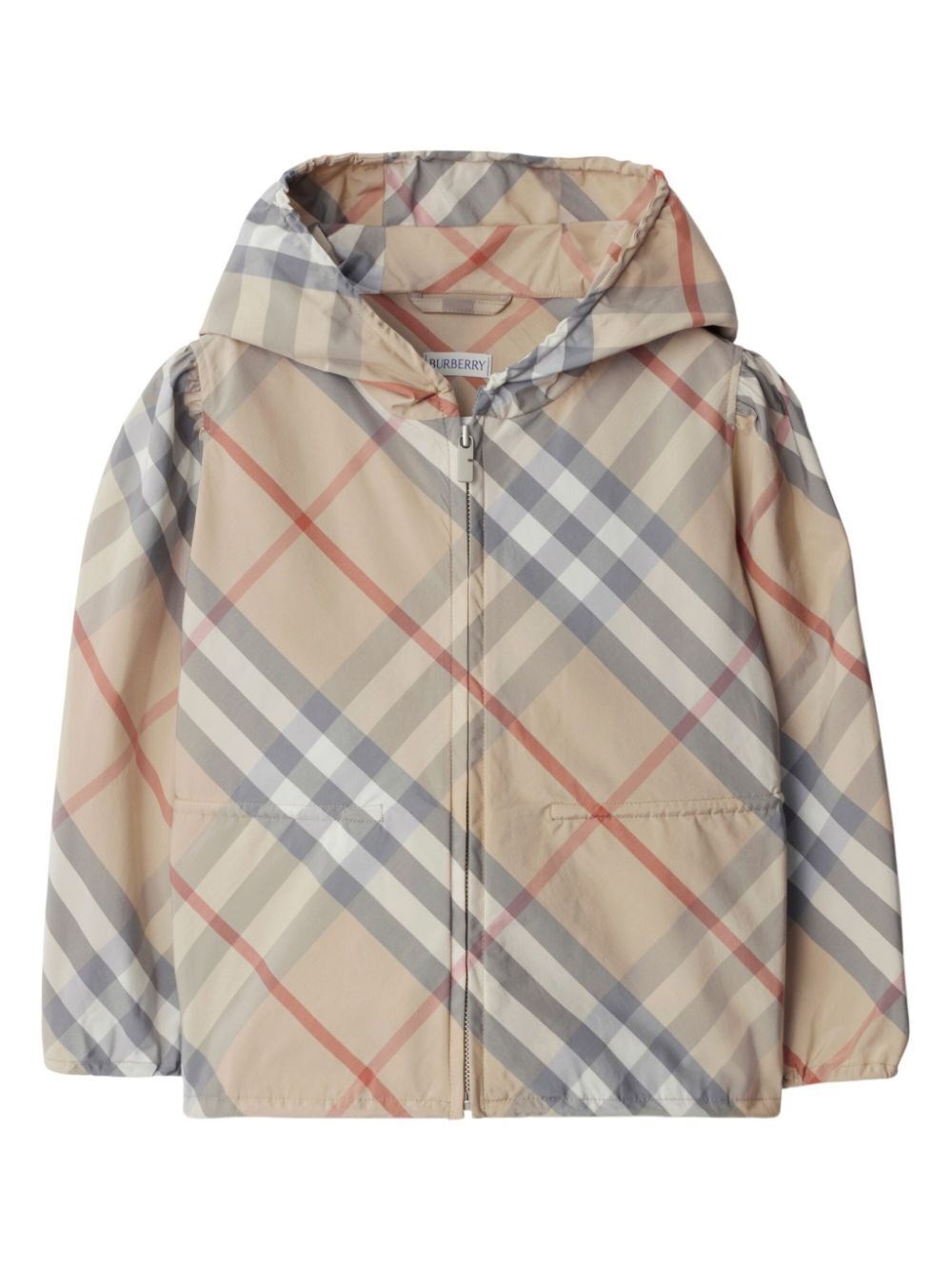 Shop Burberry Lightweight Hooded Jacket In Brown