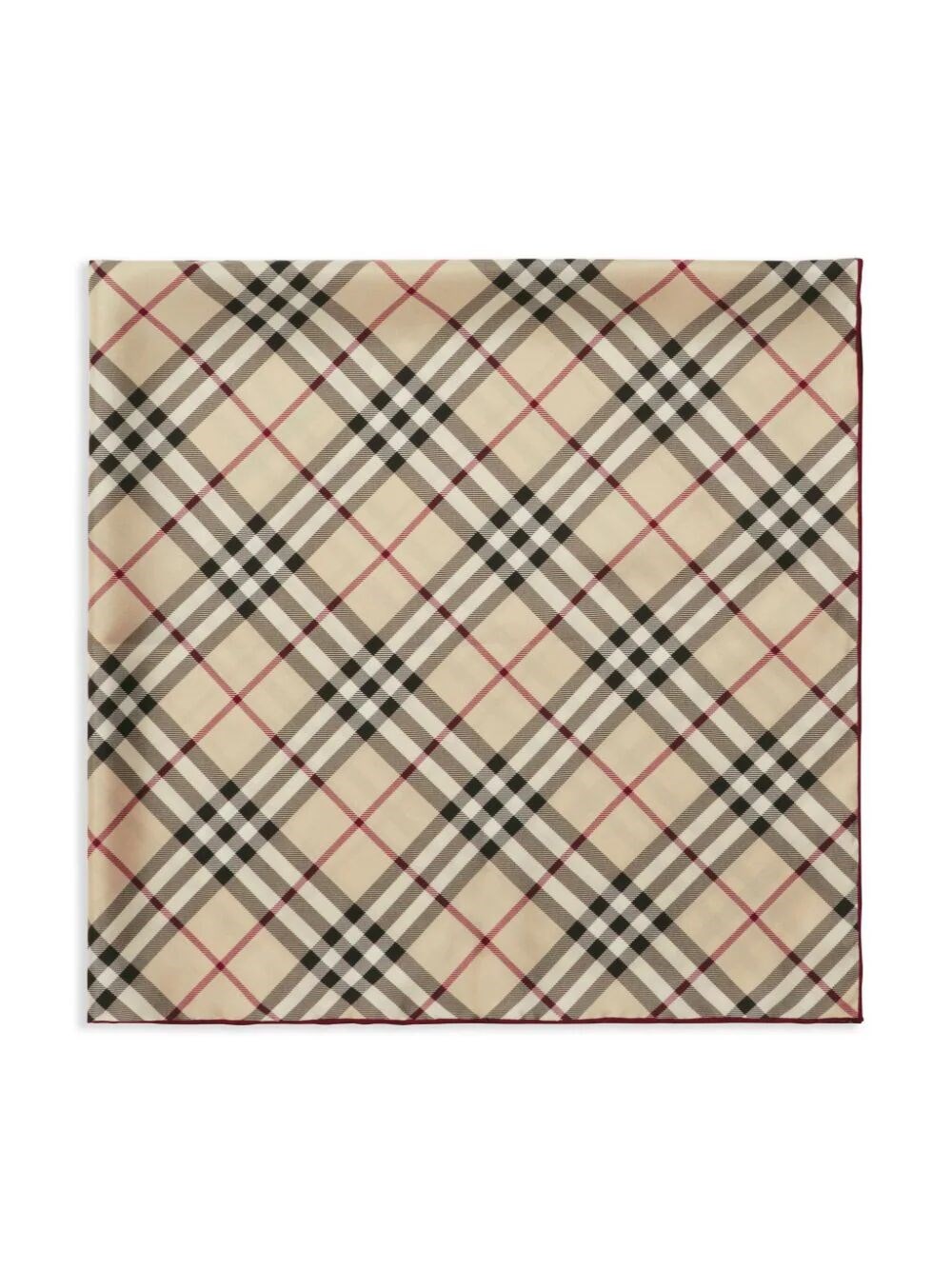 CHECKED SILK FOULARD