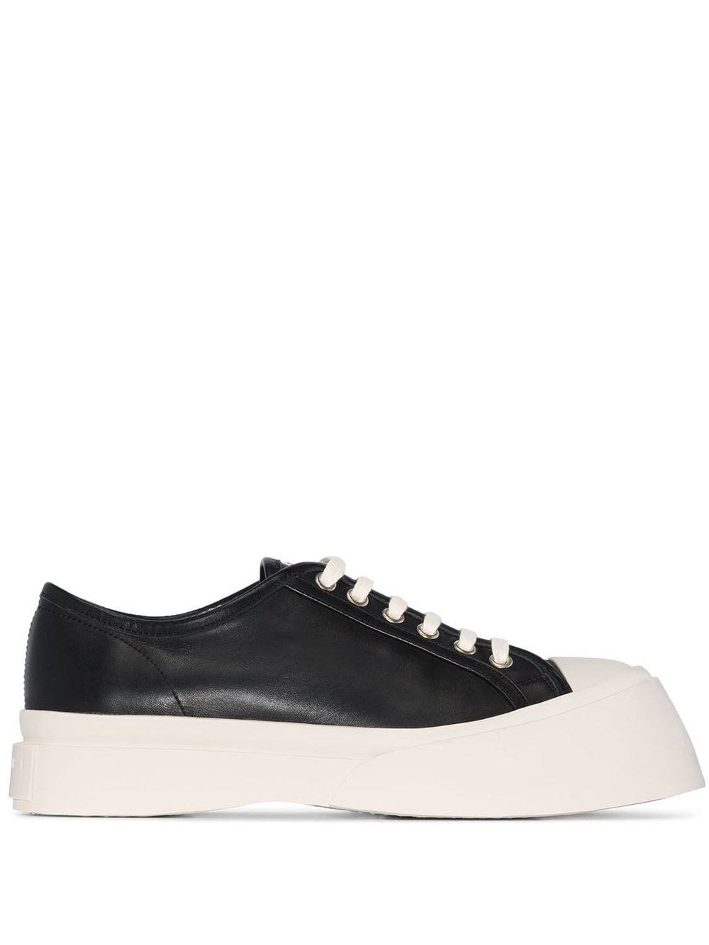 Marni Pablo Leather Sneakers In Black