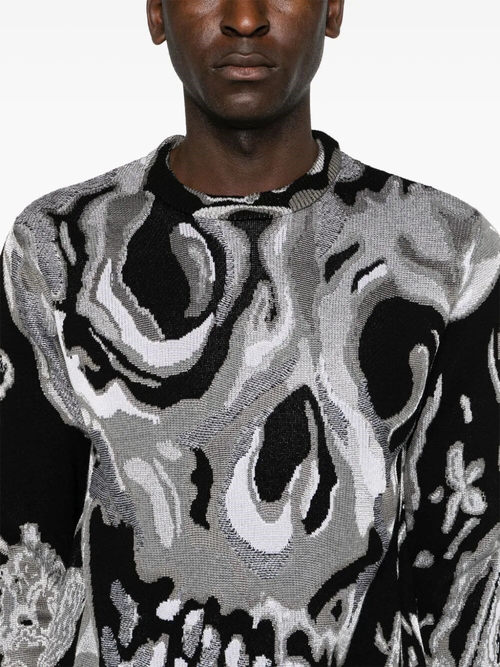 ABSTRACT PATTERN-JACQUARD JUMPER