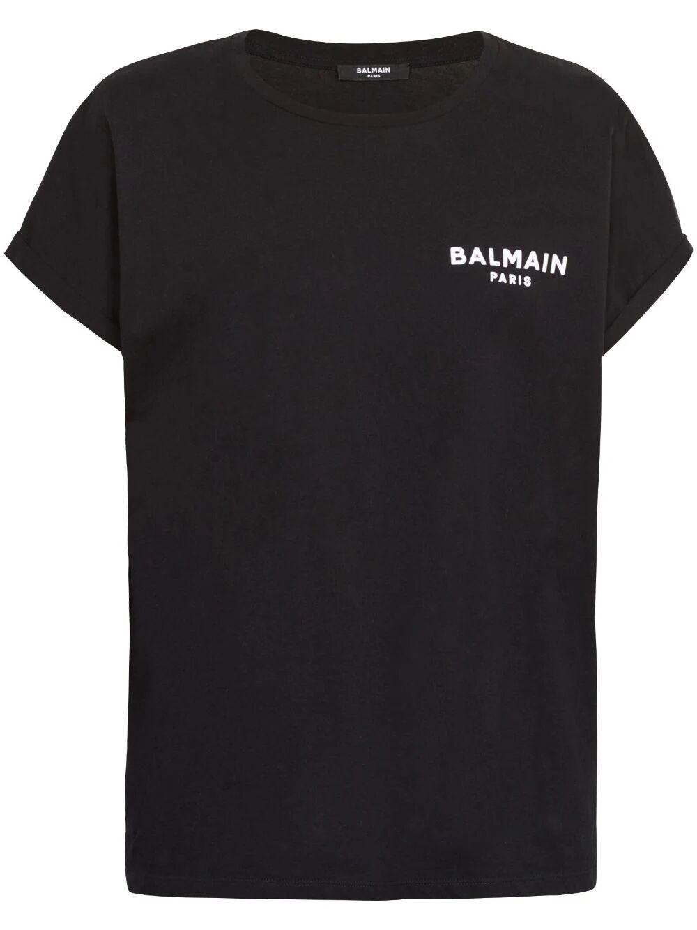 Balmain Logo-print Cotton T-shirt In Black
