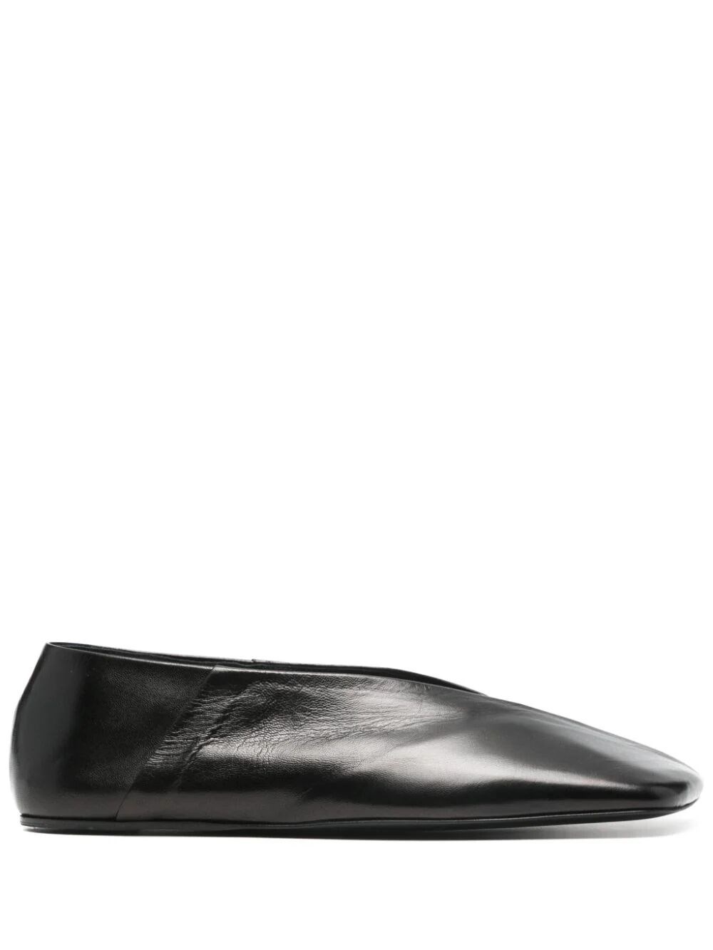 Shop Jil Sander Ballerinas In Black