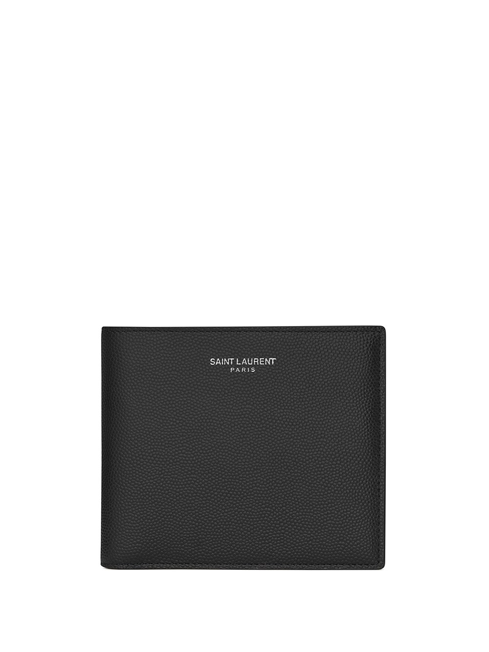 Saint Laurent East/west Wallet With Coin Purse In Black