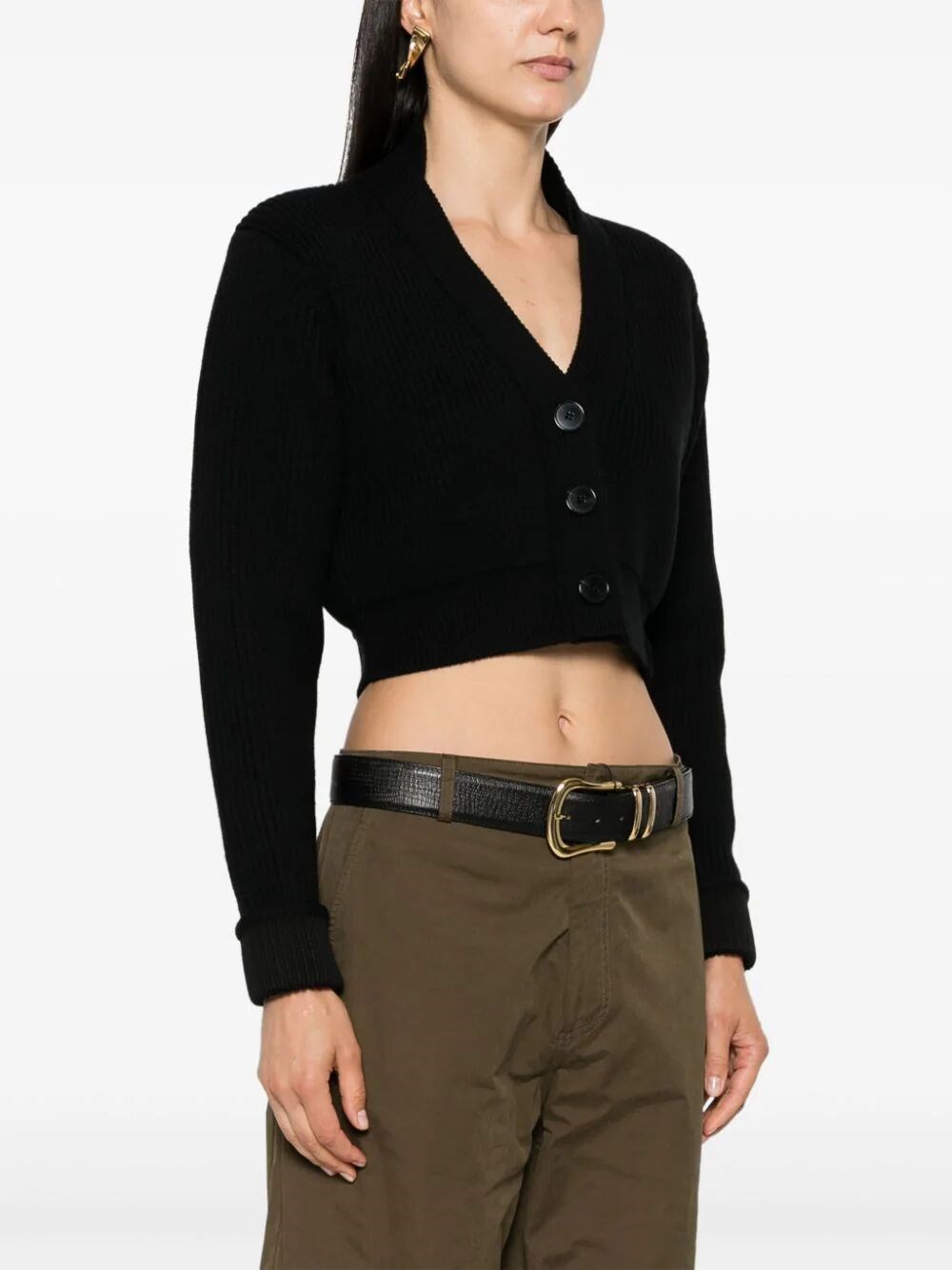 CROPPED V-NECK CARDIGAN