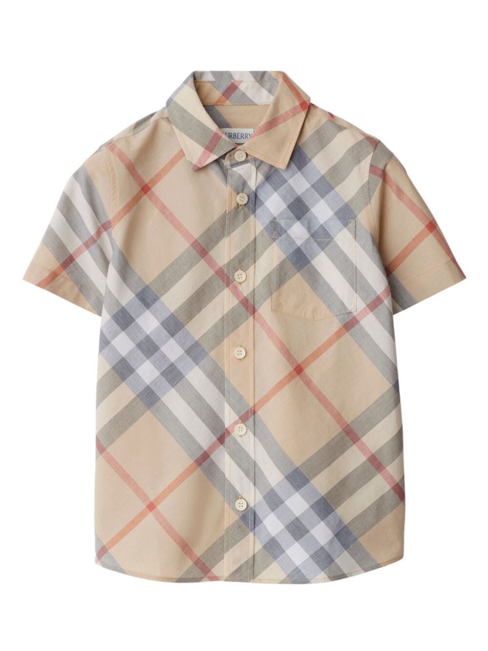 Shop Burberry Owen Shirt In Nude & Neutrals