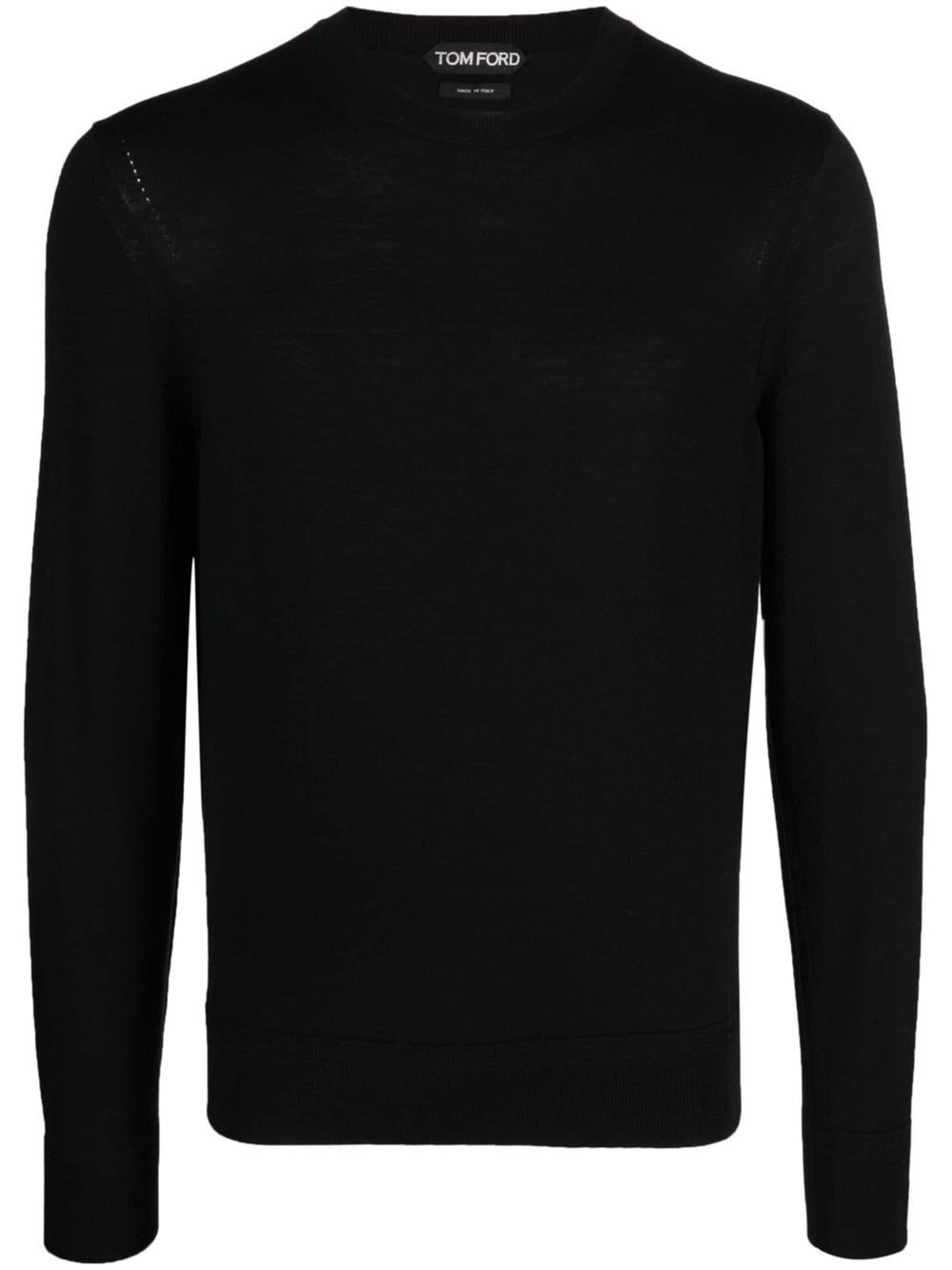 Tom Ford Fine-knit Wool Jumper In Black