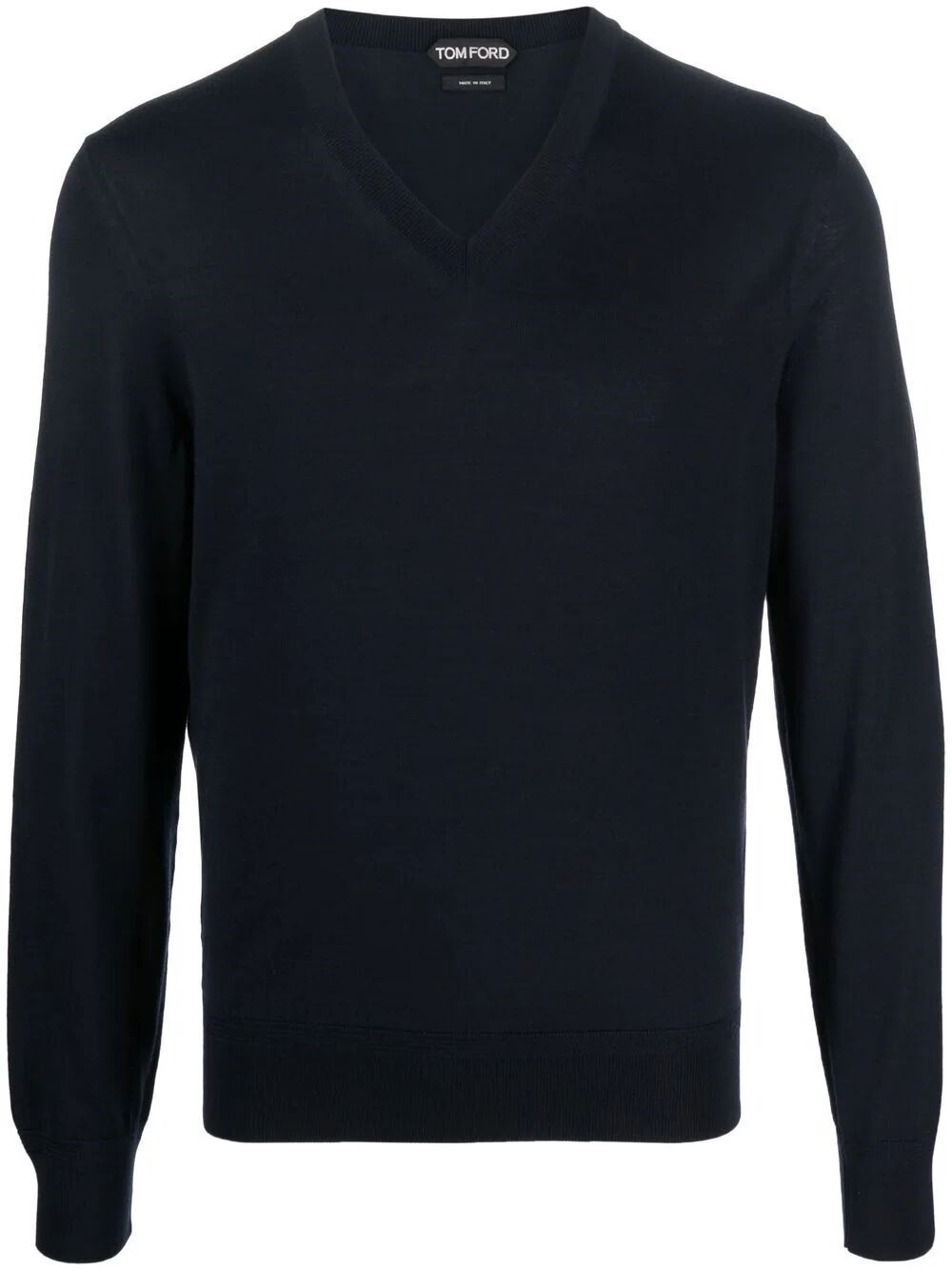 Shop Tom Ford V Neck Pullover In Blue