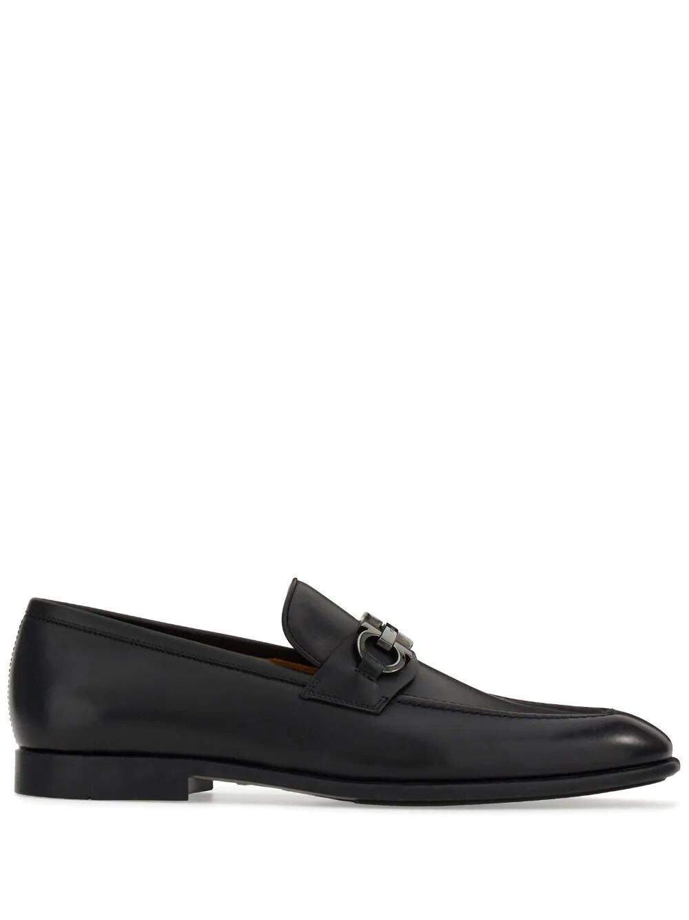 Shop Ferragamo Foster Loafers In Black