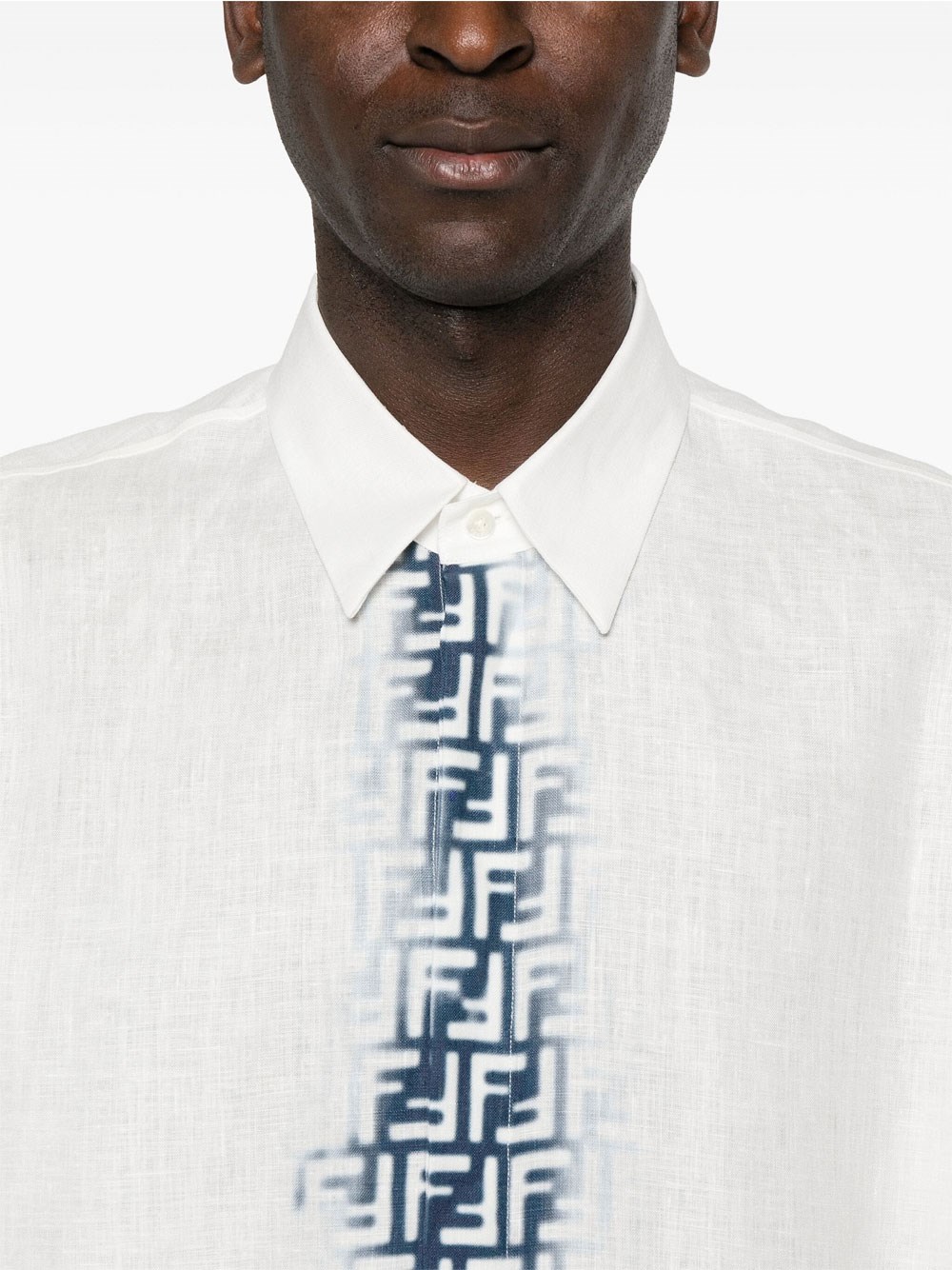 FF-PRINT LINEN SHIRT