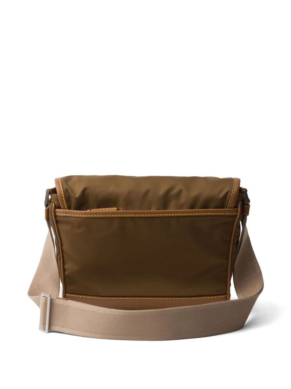 RE-NYLON AND LEATHER SHOULDER BAG