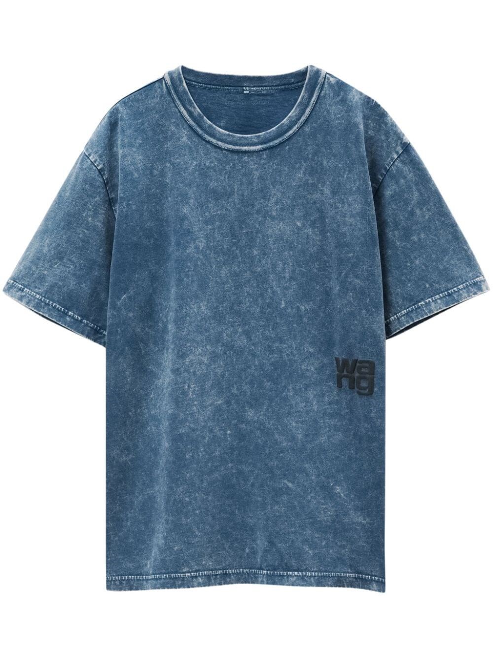 Shop Alexander Wang Acid Wash T-shirt In Blue