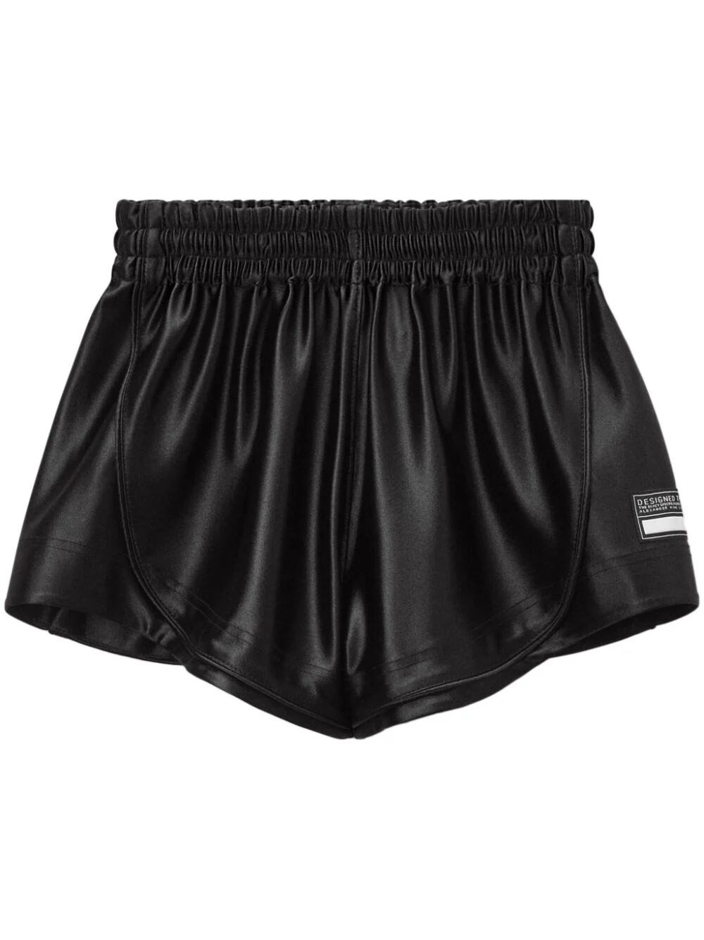 Alexander Wang Mini Track Shorts In Black