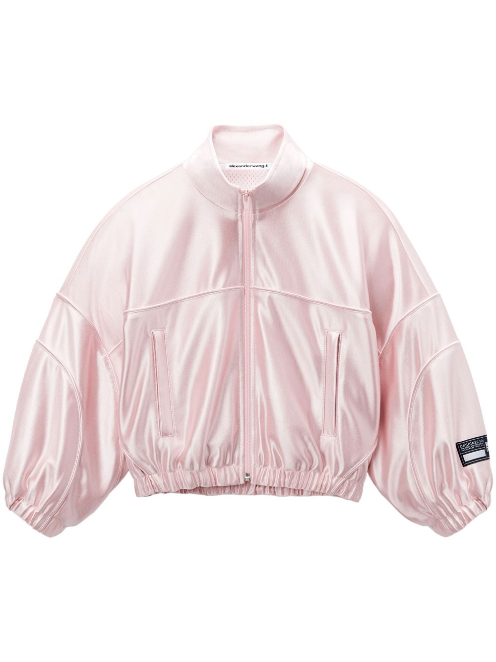 ALEXANDER WANG LOGO-APPLIQUÉ BOMBER JACKET