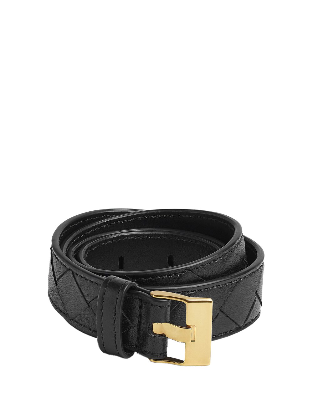 Shop Bottega Veneta Cintura Watch Intrecciato In Black