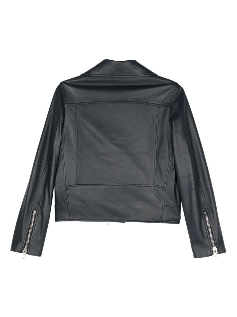 LEATHER BIKER JACKET 