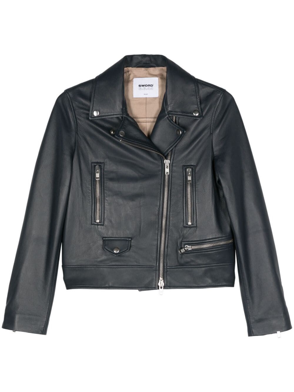 LEATHER BIKER JACKET 