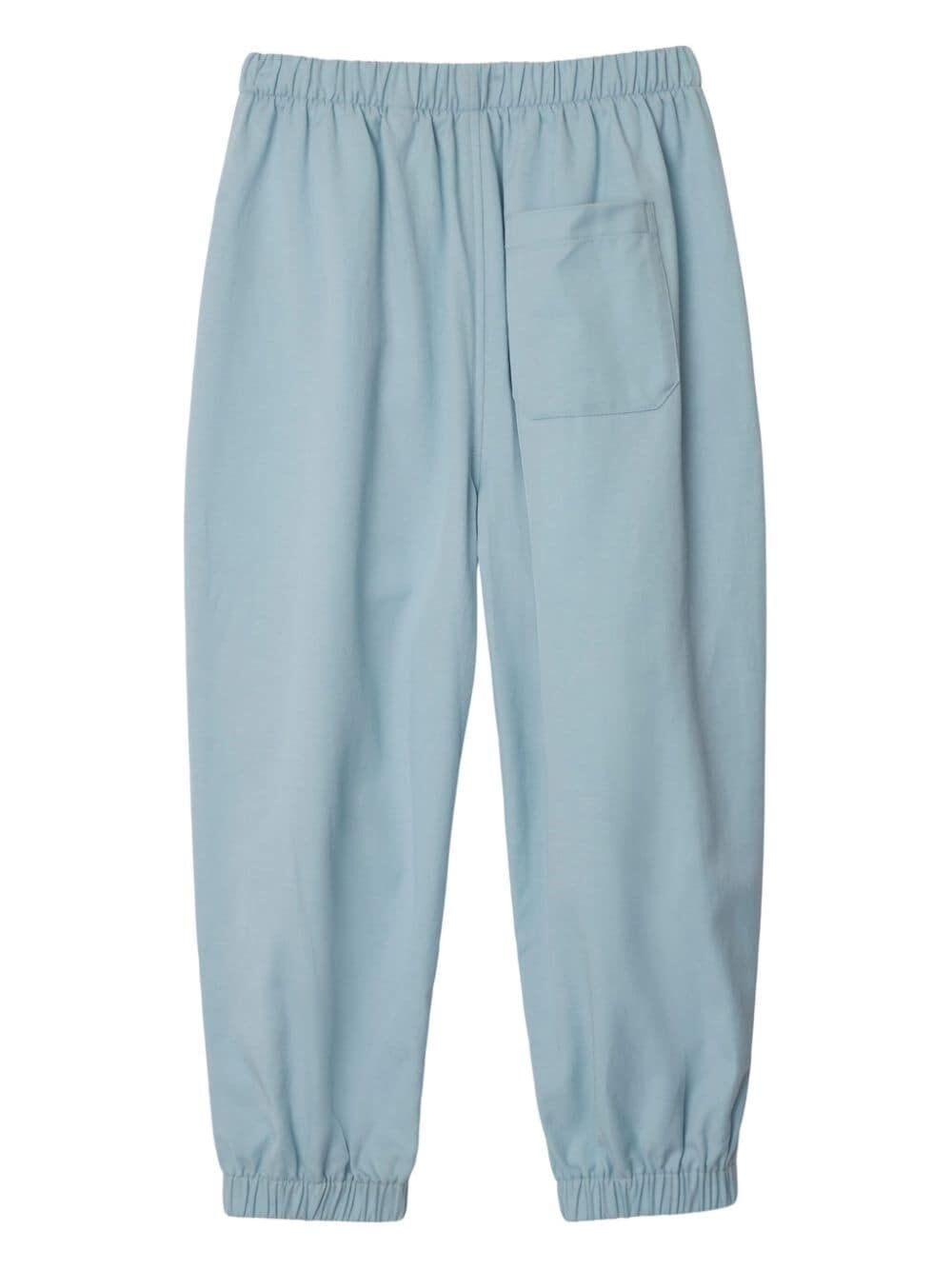 EMBROIDERED EDK MOTIF TRACK PANTS