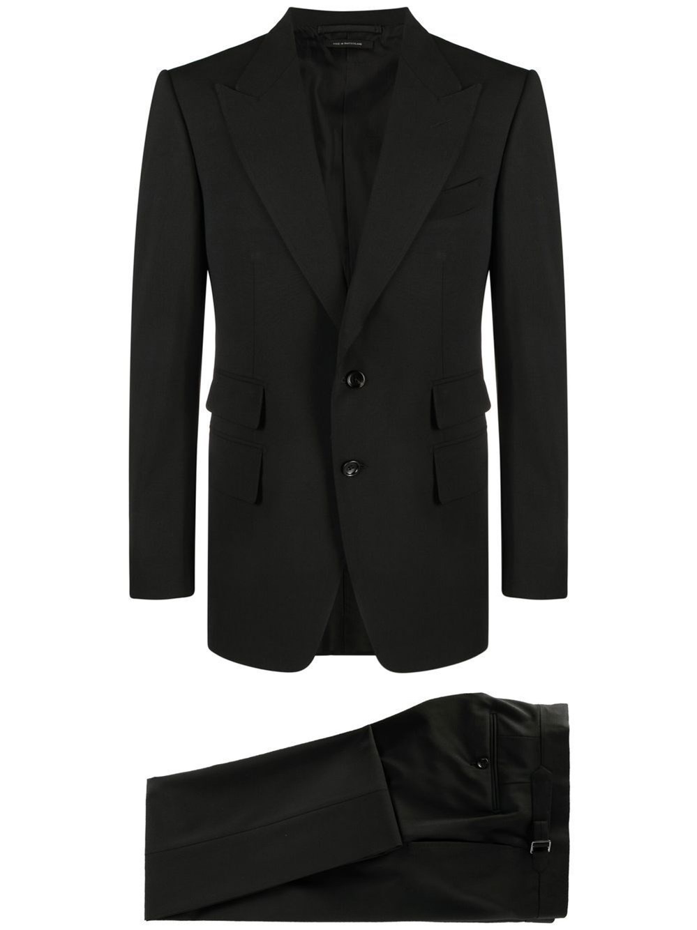 Shop Tom Ford Sharkskin Shelton Suit In Black