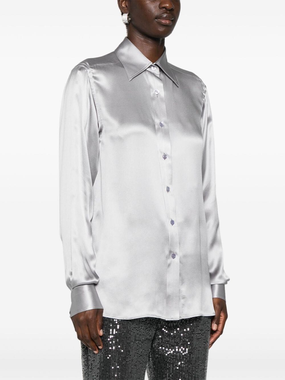 CHARMEUSE SILK SHIRT