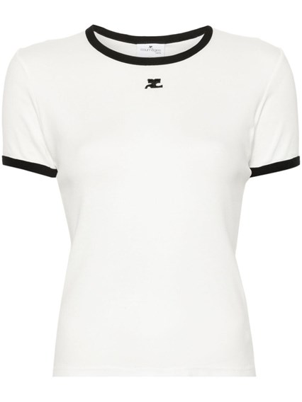 【Courreges】 シグネチャー コントラスト Tシャツ SIGNATURE CONTRAST T-SHIRT - courrèges (クレージュ)