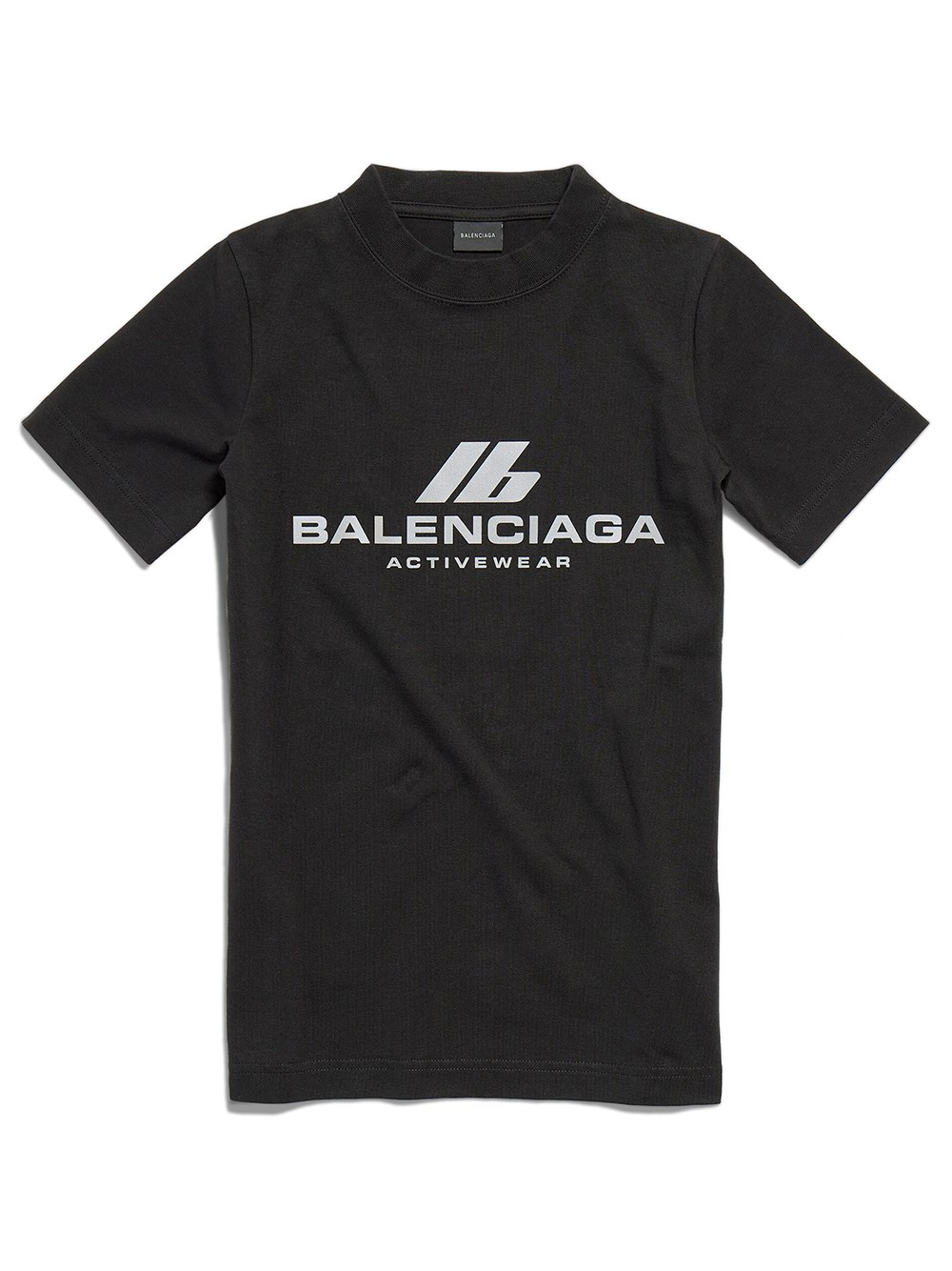 Shop Balenciaga Activewear Fitted T-shirt In Black