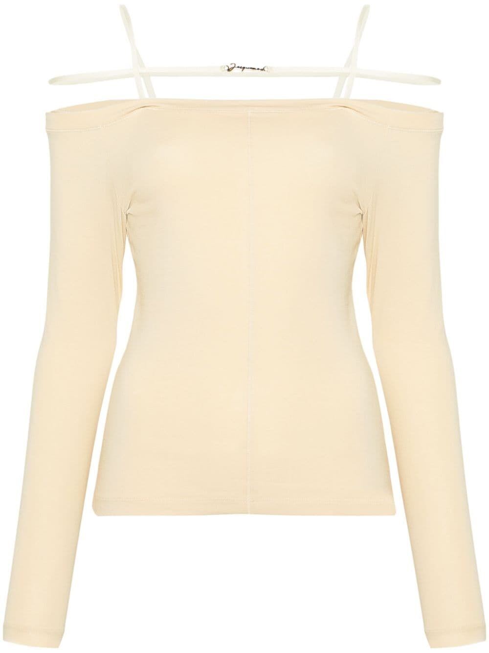 Jacquemus Long Sleeve Lingerie Sierra T-shirt In White