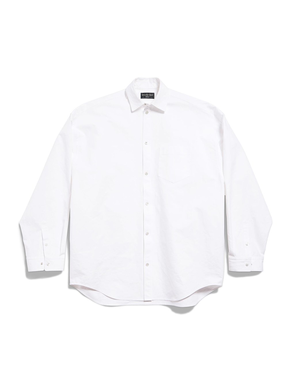 Balenciaga Women's Outerwear Shirt Large Fit In White