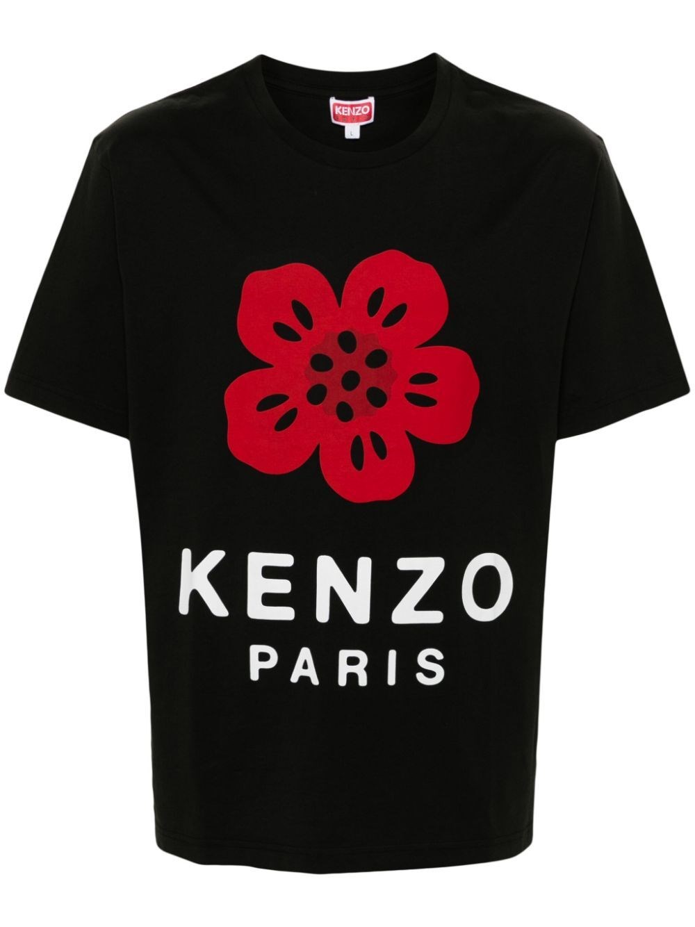 Shop Kenzo Boke Flower-print T-shirt In Black