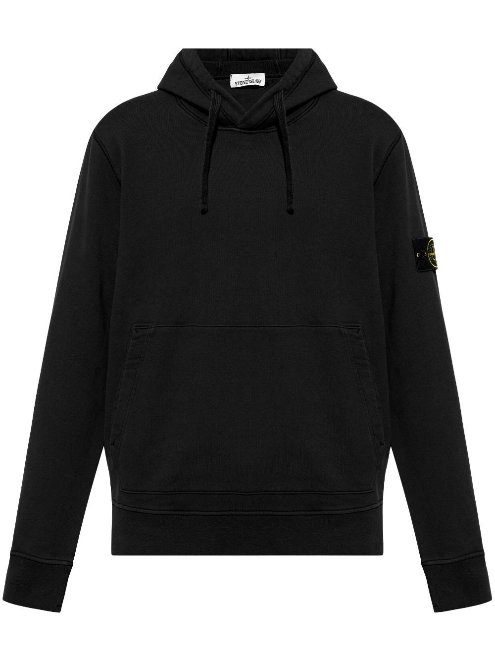 Stone Island Hoodie In Black