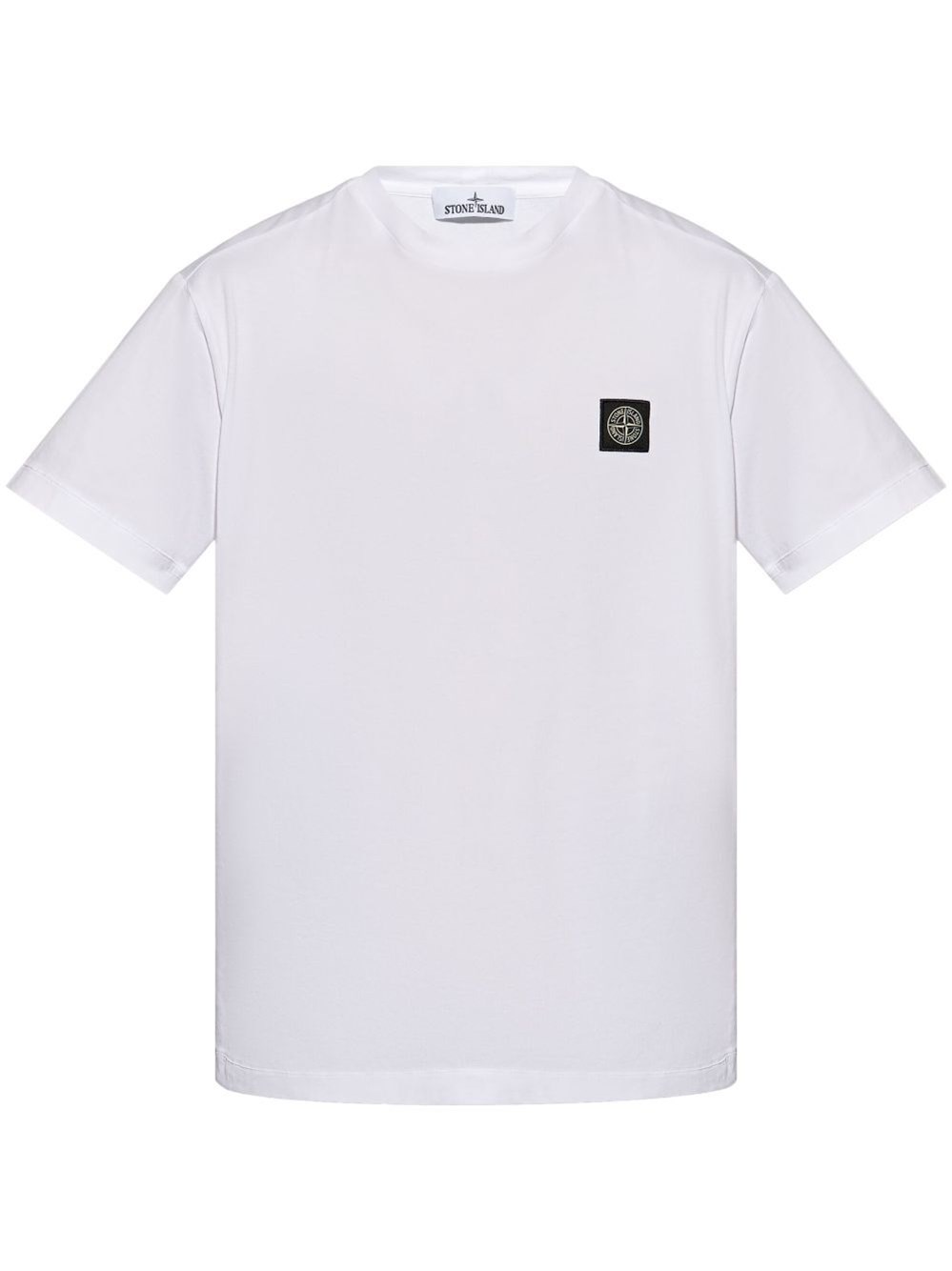 Shop Stone Island Slim-fit Jersey T-shirt In White