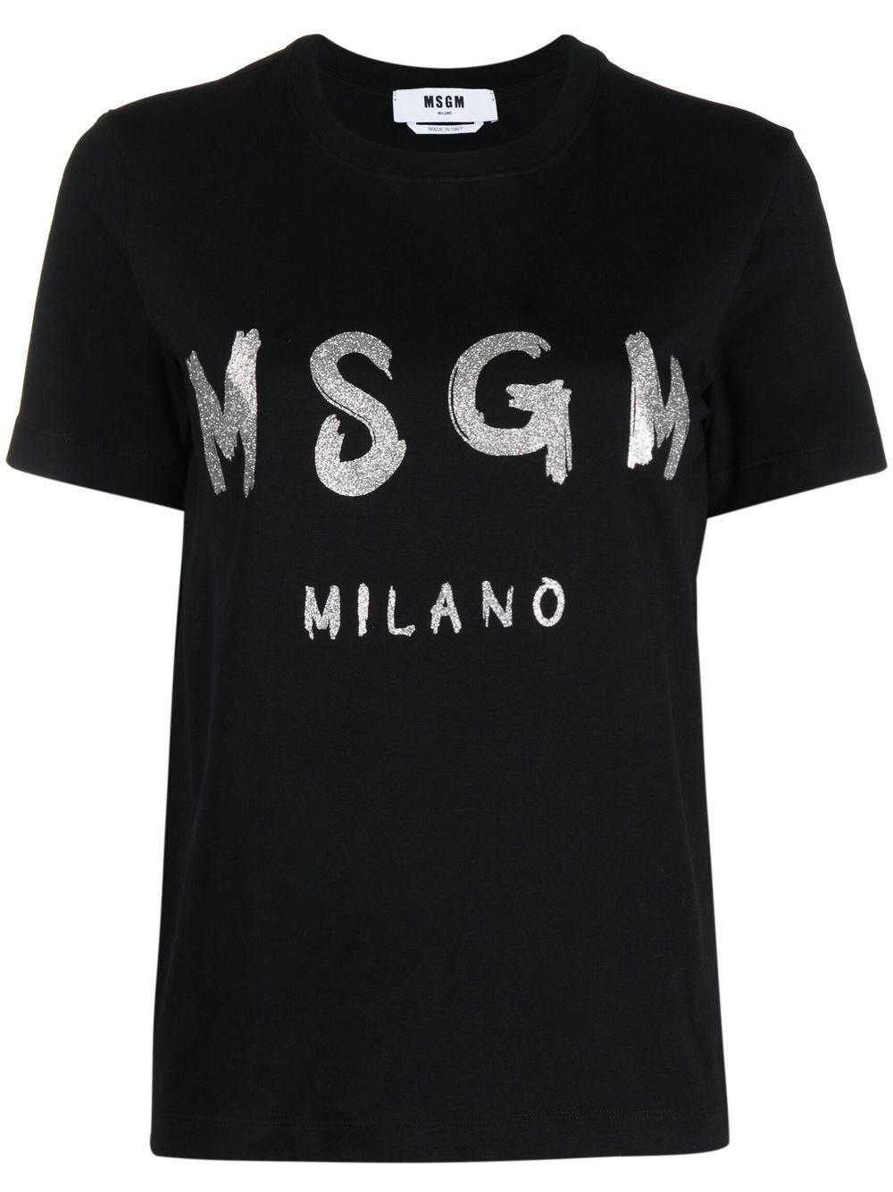 Msgm Logo-print T-shirt In Black