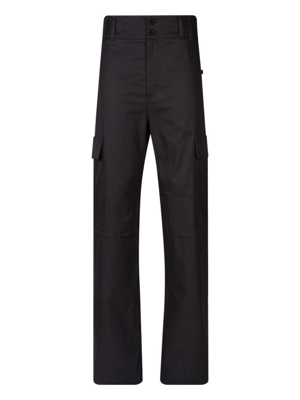 Saint Laurent Button Detail Straight Leg Pants For Women In Grey