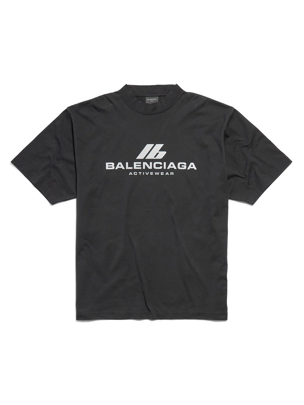 Shop Balenciaga Medium Fit Activewear T-shirt In Black