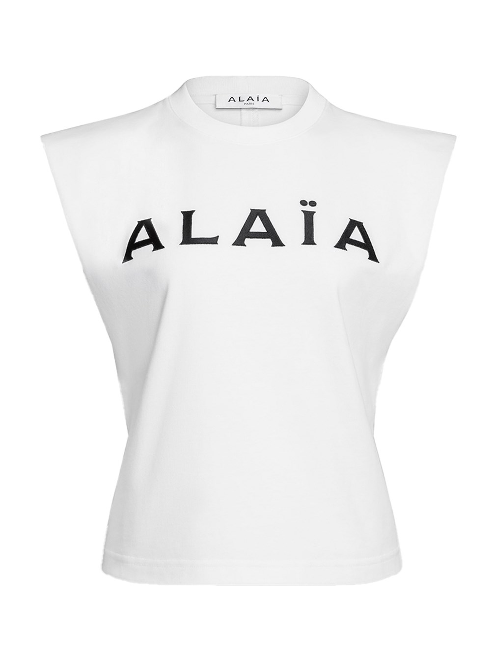 Shop Alaïa Logo T-shirt In Jersey In White